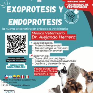 🐾 Masterclass Gratuita – Prótesis y Rehabilitación Funcional en Mascotas